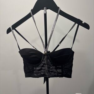 Elegant Black Lace Bralette